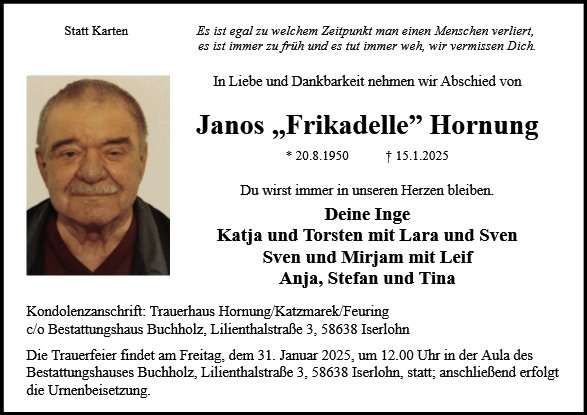 Janos (Frikadelle) Hornung