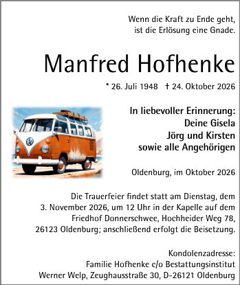 Manfred Hofhenke