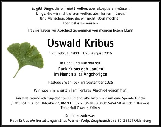 Oswald Kribus