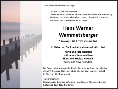 Hans Werner Wammetsberger