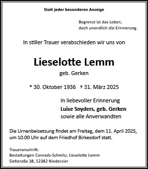 Lieselotte Lemm