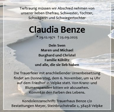 Claudia Benze