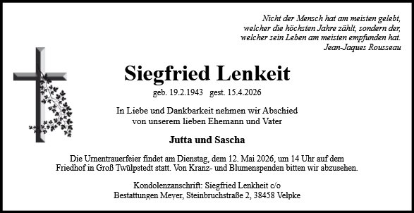 Siegfried Lenkeit