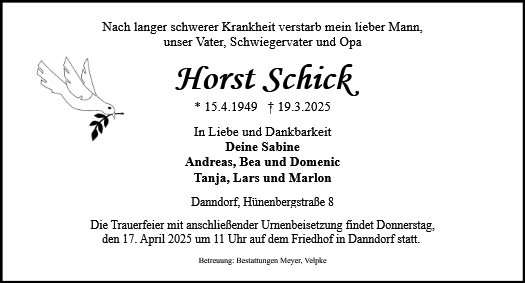 Horst Schick