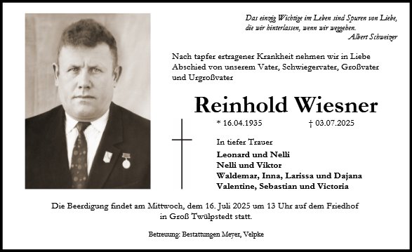 Reinhold Wiesner