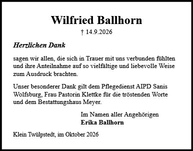 Wilfried Ballhorn