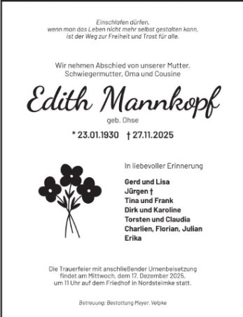Edith Mannkopf