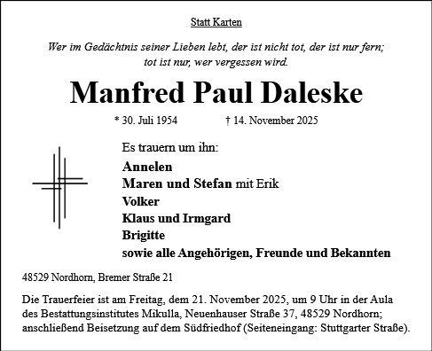 Manfred Paul Daleske