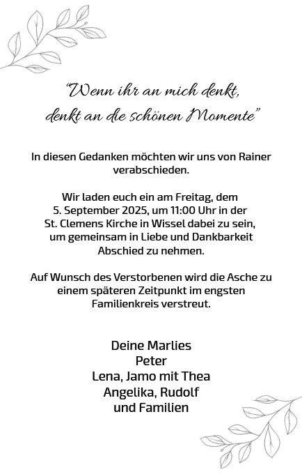 Rainer Schoofs