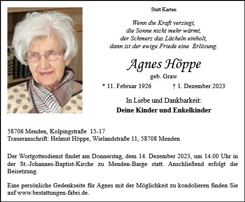Agnes Höppe