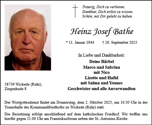 Heinz Josef Bathe