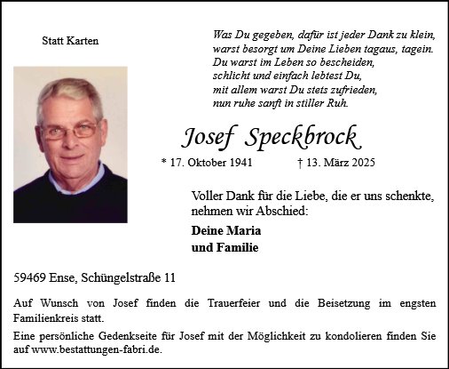 Josef Ferdinand Speckbrock