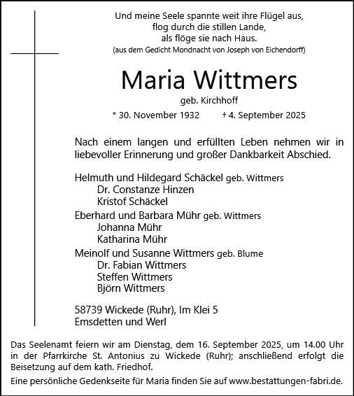 Maria Wittmers