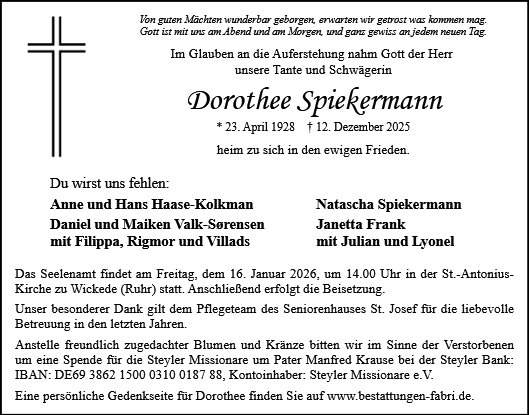 Dorothea Spiekermann