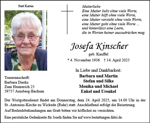 Josefa Kinscher