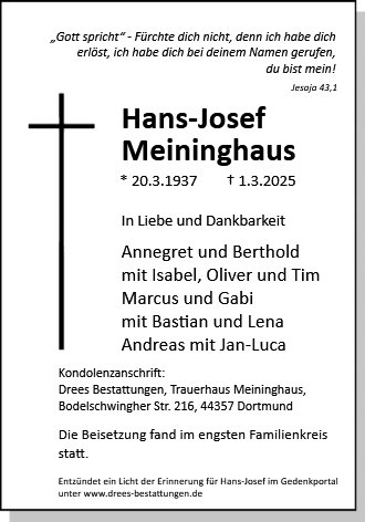 Hans-Josef Meininghaus