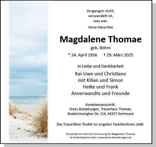 Magdalene Thomä