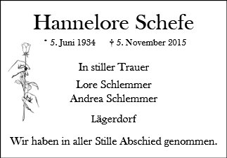 Hannelore Schefe