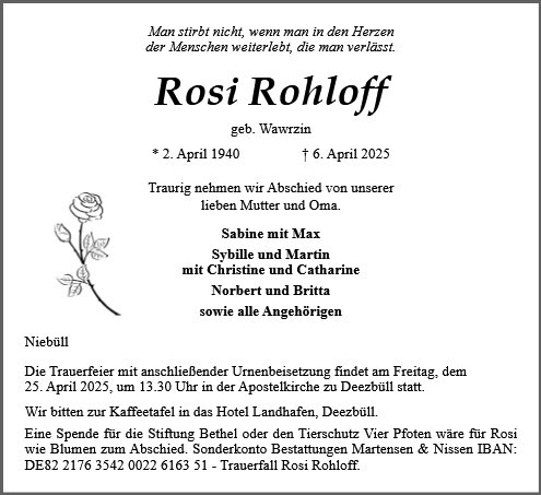Rosemarie Rohloff