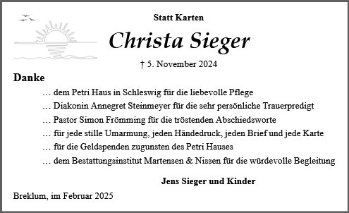 Christa Sieger