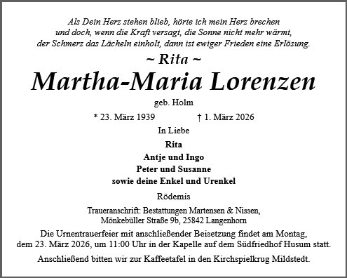 Martha Maria Lorenzen