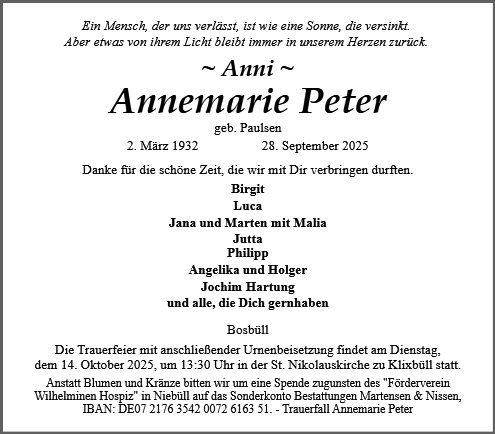 Annemarie Peter
