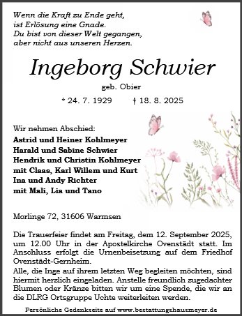 Ingeborg Schwier