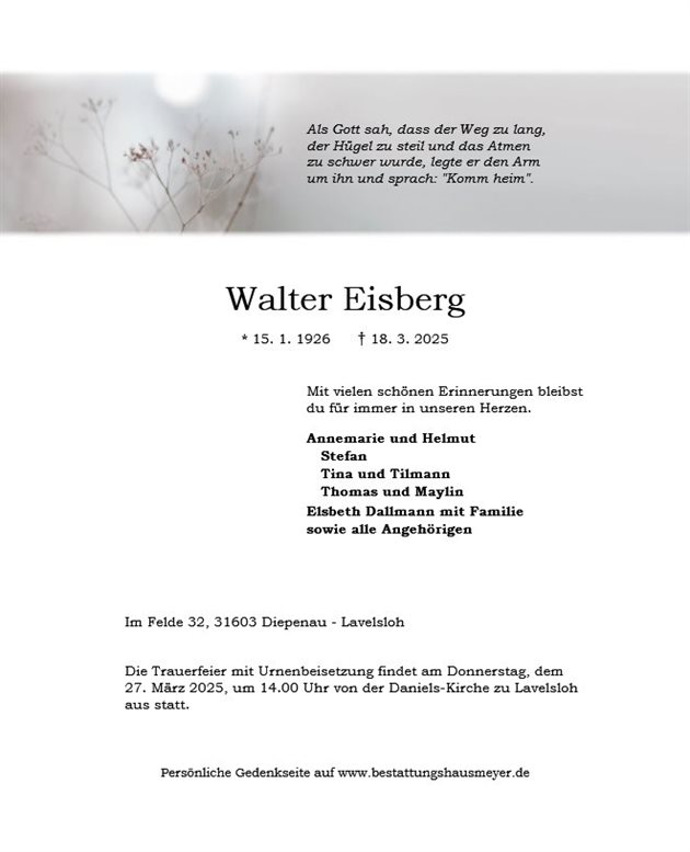 Walter Eisberg