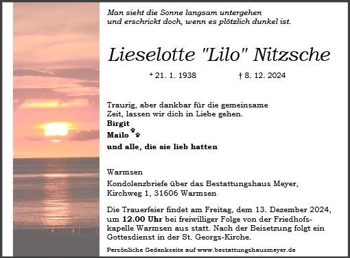 Lilo Nitzsche