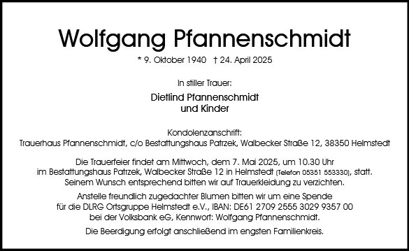 Wolfgang Pfannenschmidt