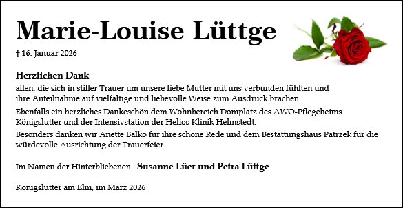 Marie Louise Lüttge