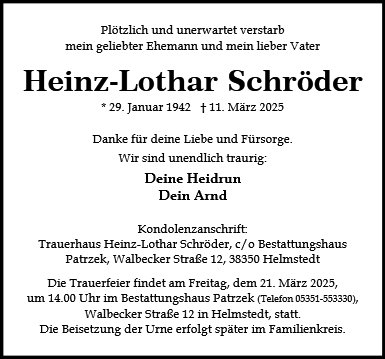Heinz-Lothar Schröder