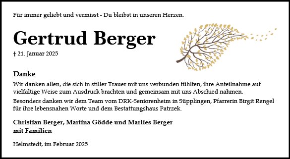 Gertrud Berger