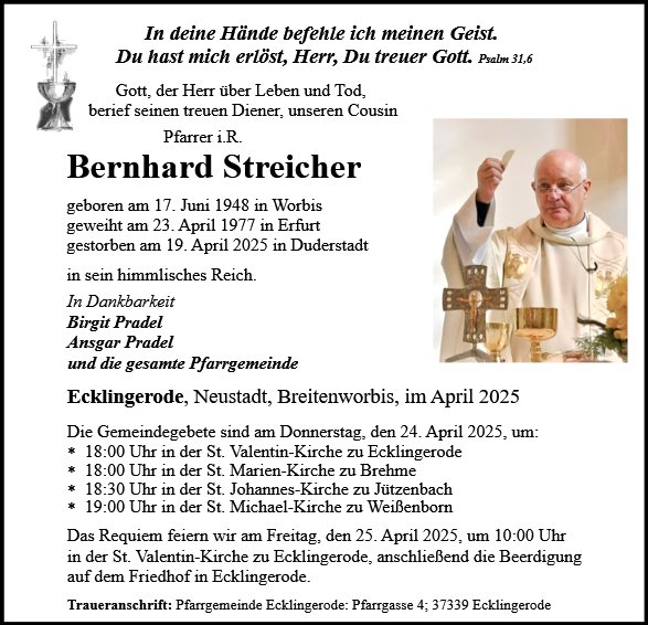Bernhard Streicher