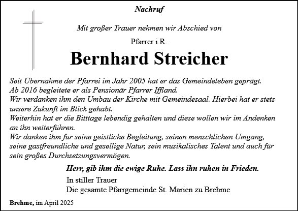 Bernhard Streicher