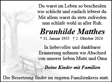 Brunhilde Matthes