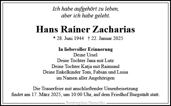 Rainer Zacharias