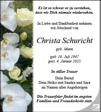 Christa Schuricht