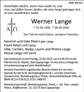 Werner Lange
