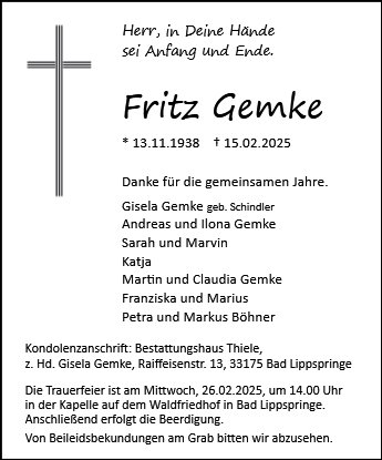 Fritz Gemke