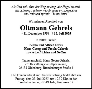 Oltmann Gehrels