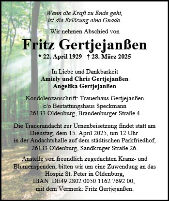 Fritz Gertjejanßen