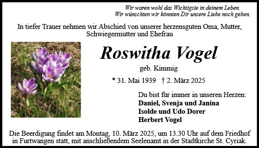 Roswitha Vogel