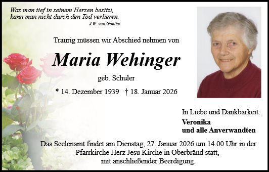 Maria Wehinger
