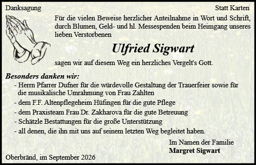 Ulfried Sigwart