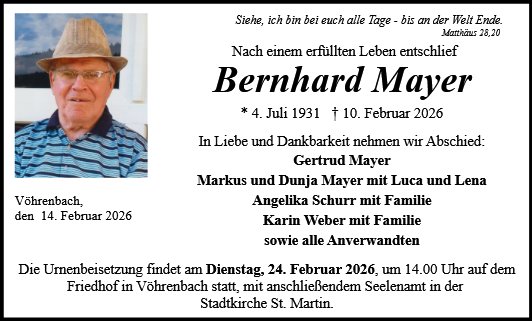 Bernhard Mayer