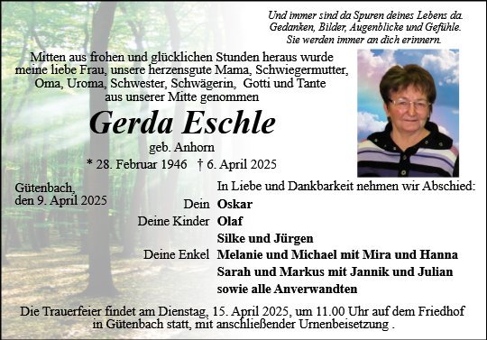 Gerda Eschle