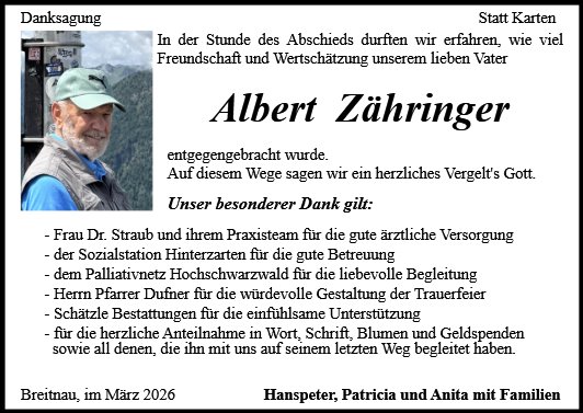 Albert Zähringer