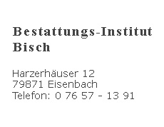 Bestattungsinstitut Bisch