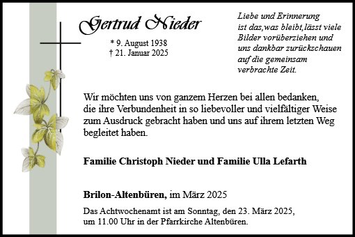 Gertrud Nieder